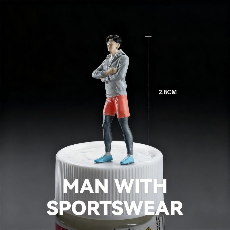 1:64 Man With Bag丨Figure Model Series丨Exquisite Miniature Male Model