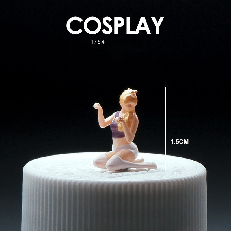1/64 Simulation doll model miniature toy figure mini villain scene ornament prop sand table matching characters