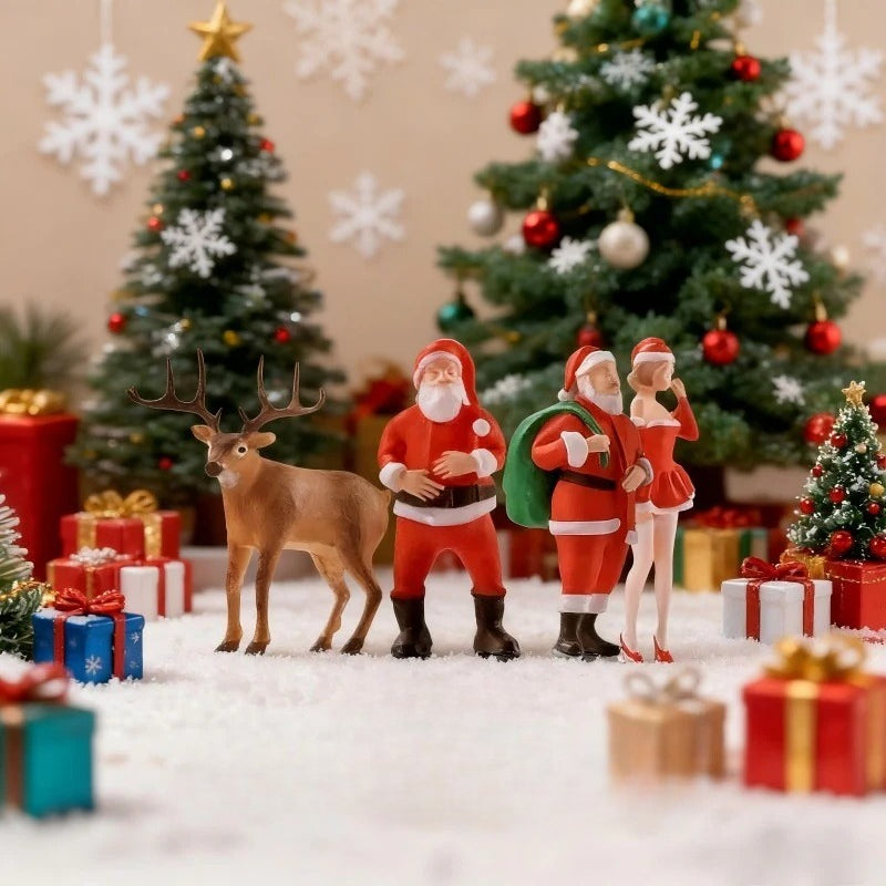 1:64 Santa Claus With Backpack丨Figure Model Series丨Merry Christmas