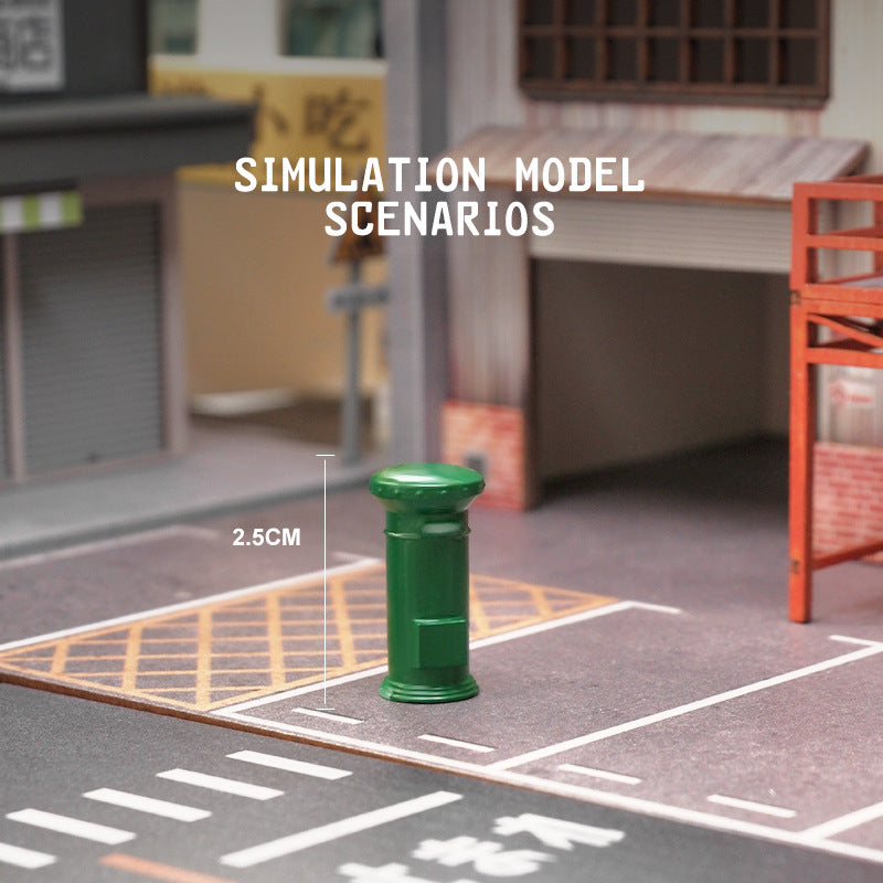 Simulation three-dimensional mini sofa oil drum color accessories miniature doll resin model ornament sand table landscaping props