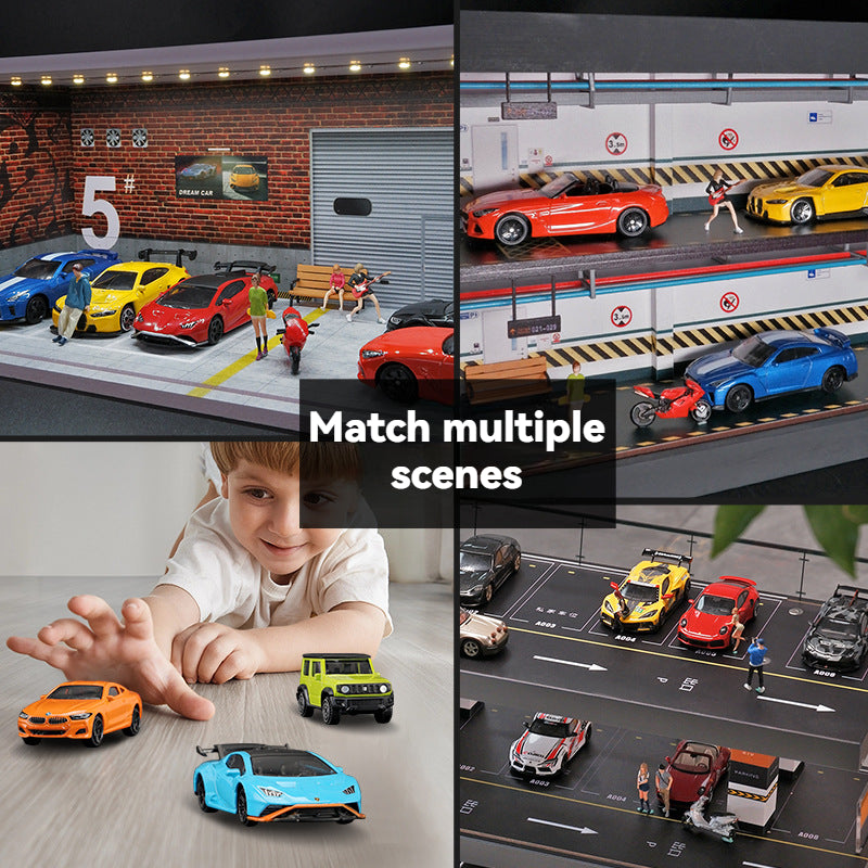 Cross-border 1:64 Rambo Toyota alloy car model simulation mini miniature car toy ornament boy delivery