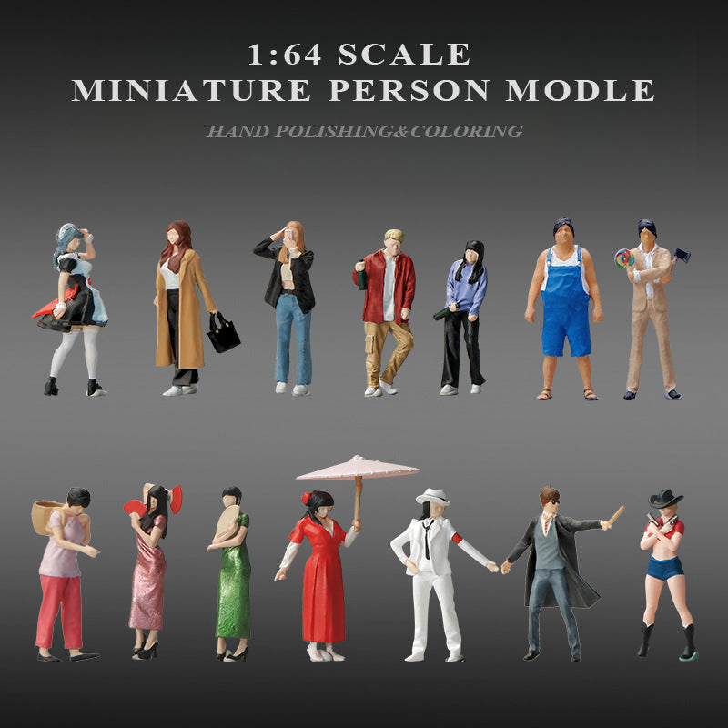MINIATURE PERSON MODEL, trendy new collection 1/64