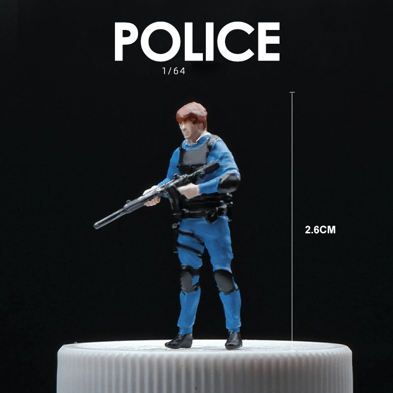 1/64 Simulation doll model miniature toy figure mini villain scene ornament prop sand table matching characters