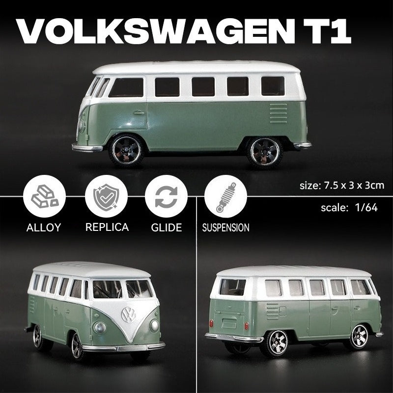 1:64 Volkswagen T1丨Car Model Series丨The Most Popular Car Model In 2025