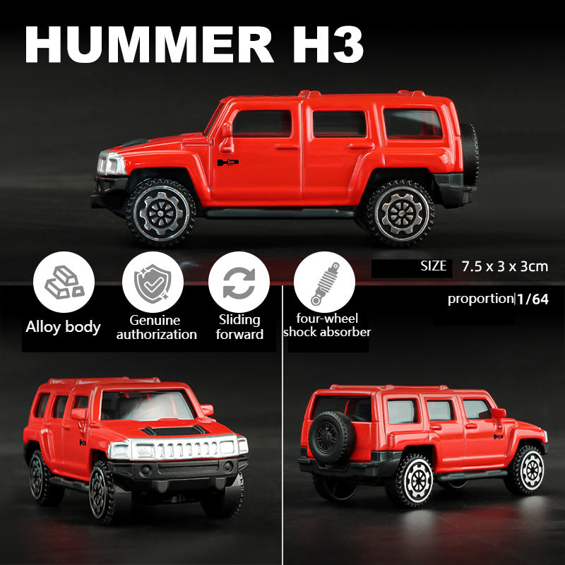 Cross-border 1:64 Rambo Toyota alloy car model simulation mini miniature car toy ornament boy delivery