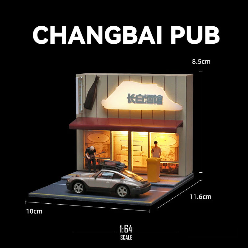 1:64 miniature scene model street scene photography props ornament three-dimensional assembly DIY