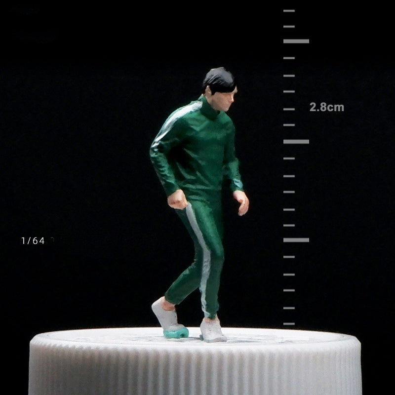 1/64 Simulation miniature resin doll model color mini villain three-dimensional collection sand table micro-shot ornament