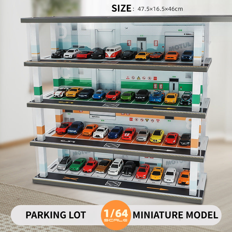 Assembled 1:64 Mini Parking Model WITH LED LIGHT