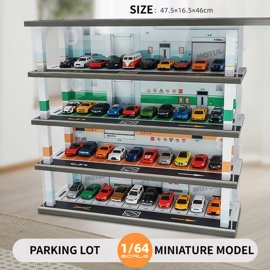 Assembled 1:64 Mini Parking Model WITH LED LIGHT