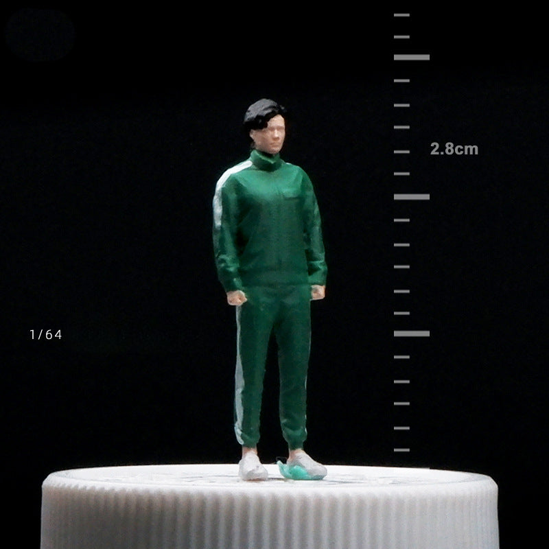 1/64 Simulation miniature resin doll model color mini villain three-dimensional collection sand table micro-shot ornament