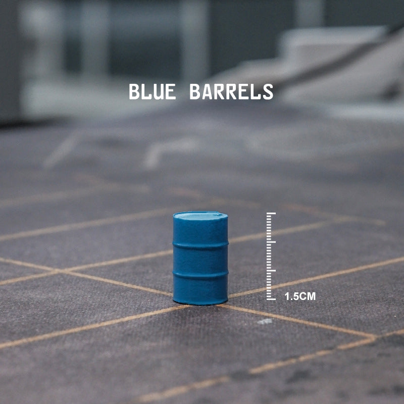 Simulation three-dimensional mini sofa oil drum color accessories miniature doll resin model ornament sand table landscaping props