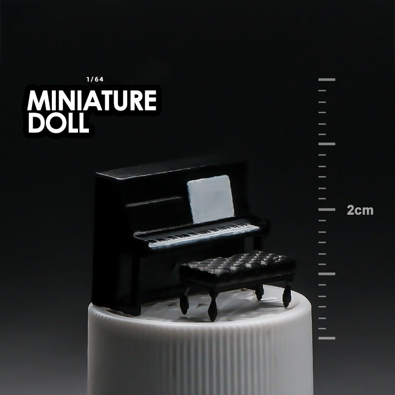 Simulation three-dimensional mini sofa oil drum color accessories miniature doll resin model ornament sand table landscaping props