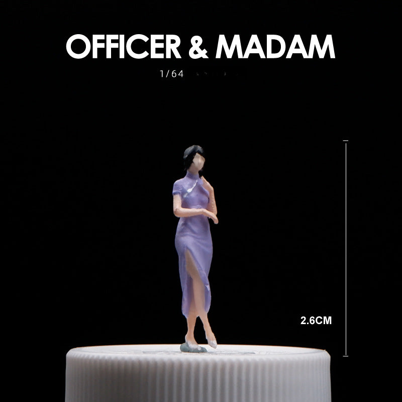 1/64 Simulation doll model miniature toy figure mini villain scene ornament prop sand table matching characters