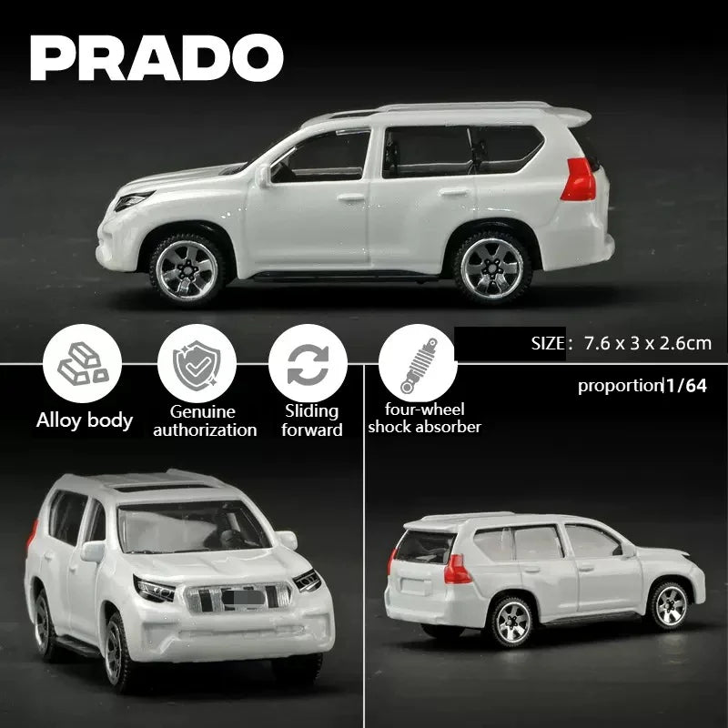 Cross-border 1:64 Rambo Toyota alloy car model simulation mini miniature car toy ornament boy delivery