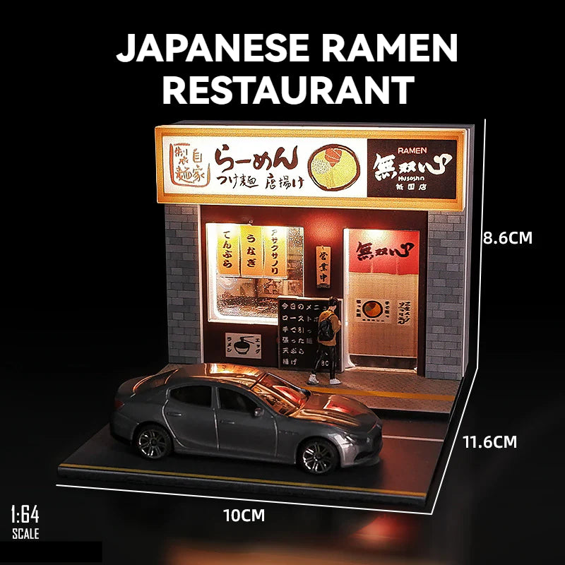 1:64 miniature scene model street scene photography props ornament three-dimensional assembly DIY