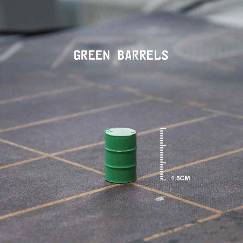 Simulation three-dimensional mini sofa oil drum color accessories miniature doll resin model ornament sand table landscaping props