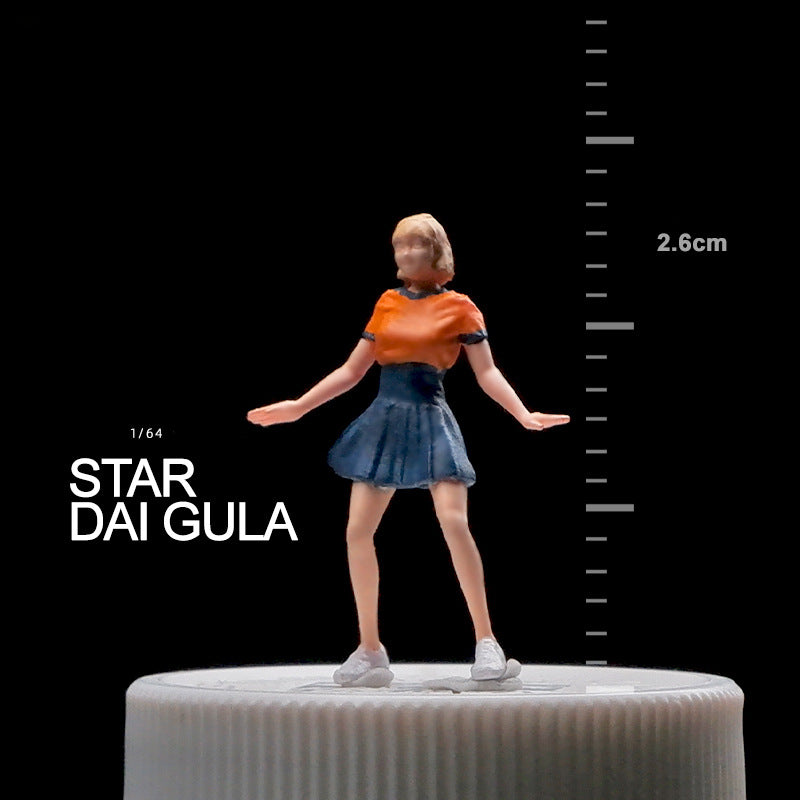 1/64 Simulation doll model miniature toy figure mini villain scene ornament prop sand table matching characters