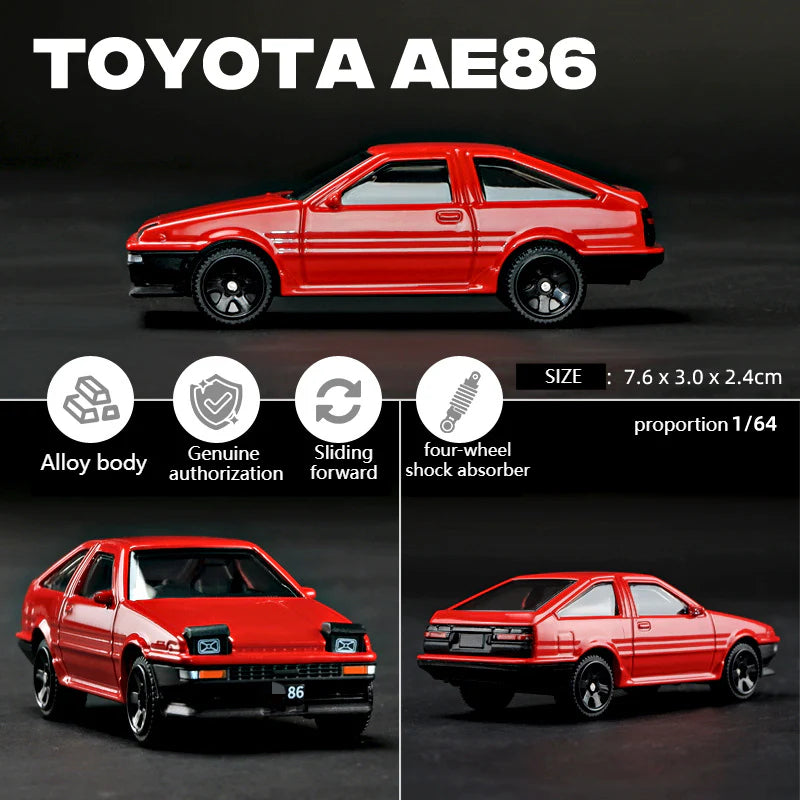 Cross-border 1:64 Rambo Toyota alloy car model simulation mini miniature car toy ornament boy delivery