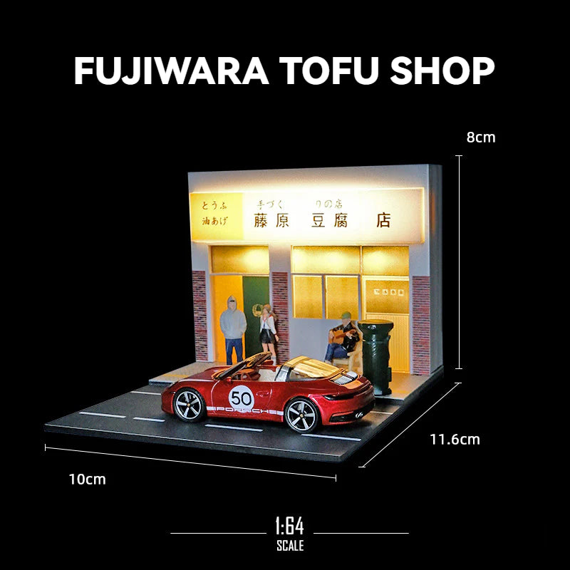 1:64 miniature scene model street scene photography props ornament three-dimensional assembly DIY