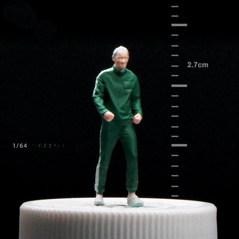 1/64 Simulation miniature resin doll model color mini villain three-dimensional collection sand table micro-shot ornament