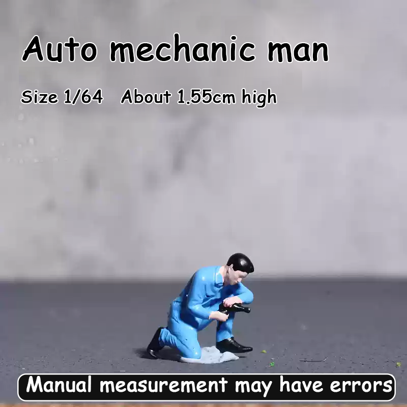 1:64 locomotive motorcycle model scene doll miniature villain small scale shooting props sand table landscaping ornament