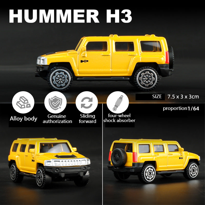 Cross-border 1:64 Rambo Toyota alloy car model simulation mini miniature car toy ornament boy delivery