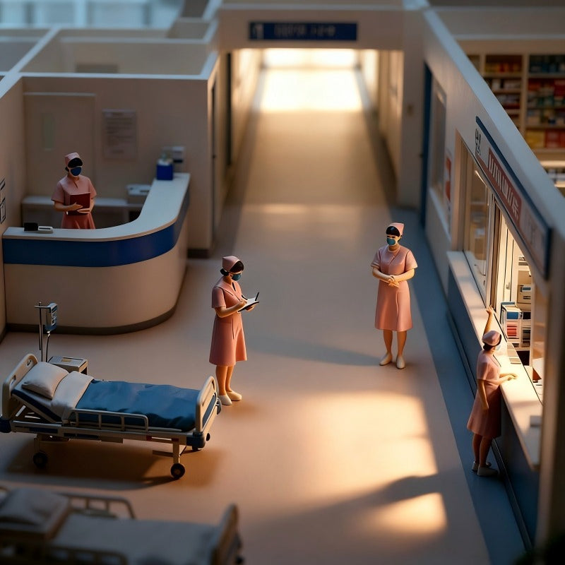 1:64Nurse-writing(pink)丨Figure Model Series丨The Most Comprehensive Career Guide