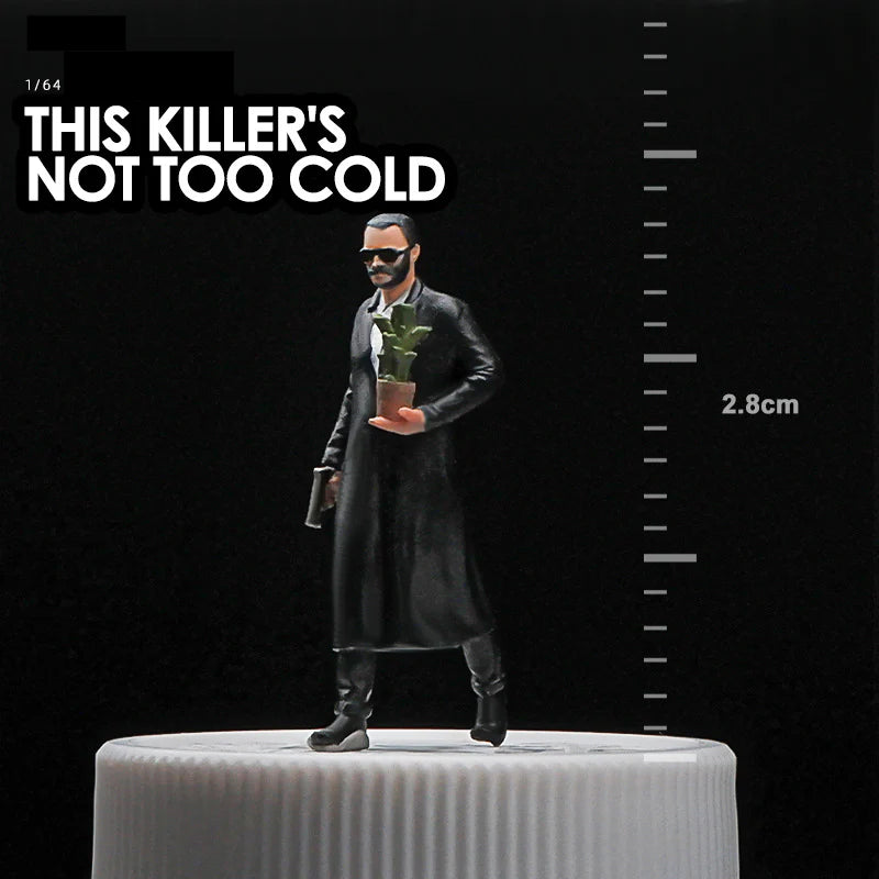 Microscopic color doll miniature doll figure model 1:64 micro-shot villain resin food game three-dimensional shooting prop