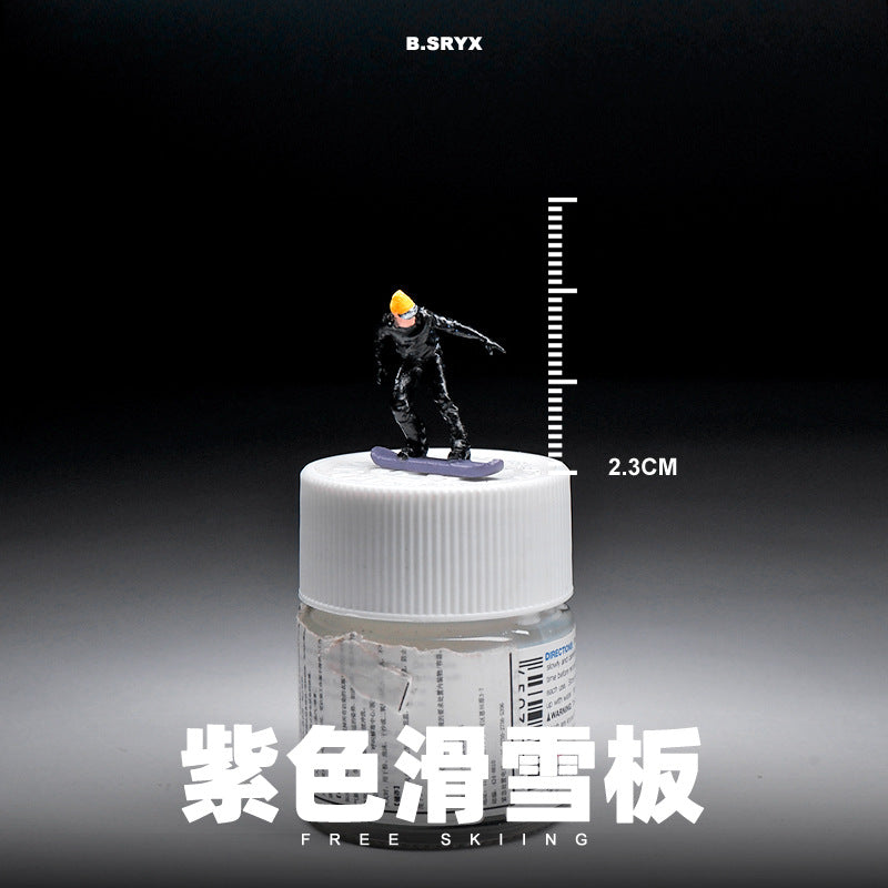 1/64 miniature doll model resin villain car model scene macro photography shooting scene figure
