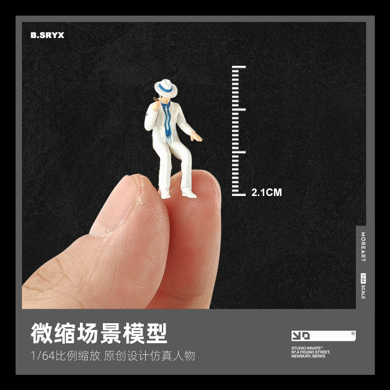 1/64 miniature doll model resin villain car model scene macro photography shooting scene figure