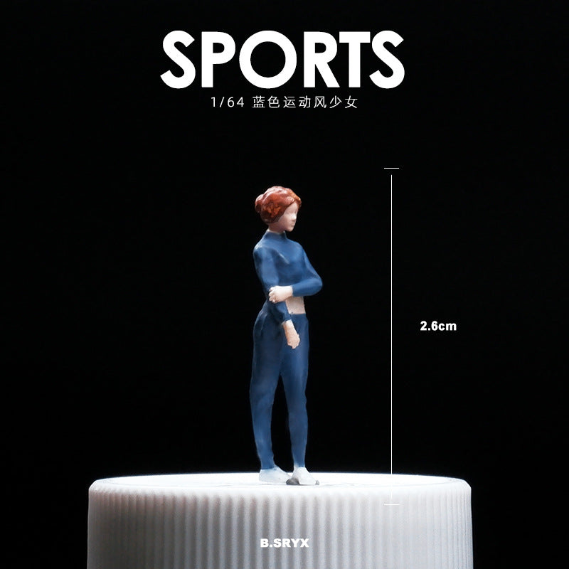 1/64 miniature doll model resin villain car model scene macro photography shooting scene figure
