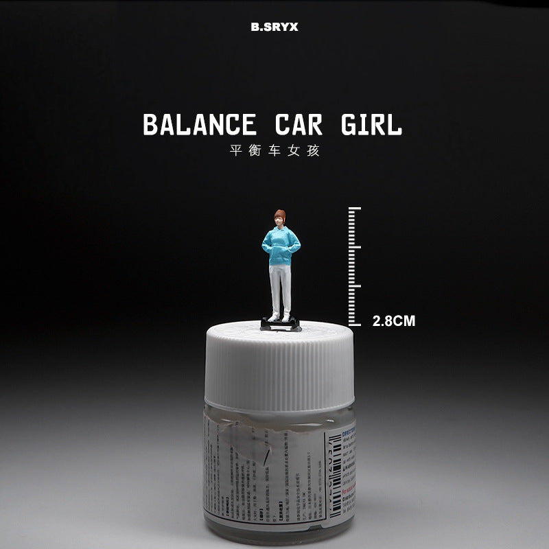 1/64 miniature doll model resin villain car model scene macro photography shooting scene figure