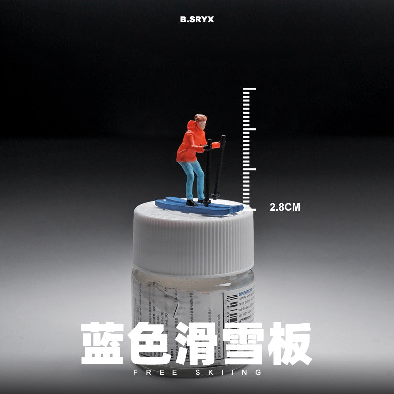 1/64 miniature doll model resin villain car model scene macro photography shooting scene figure