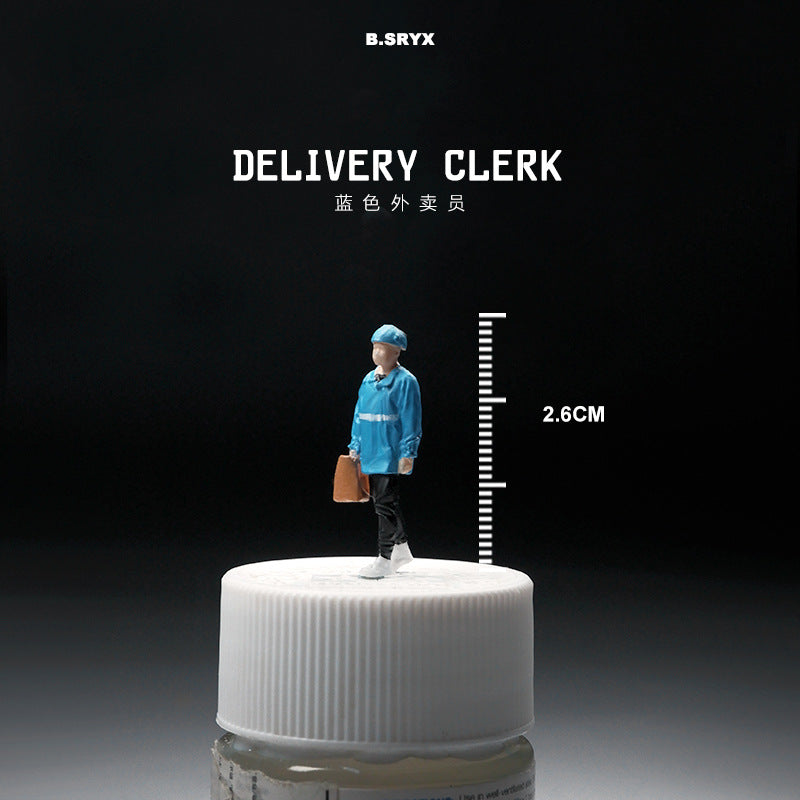 1/64 miniature doll model resin villain car model scene macro photography shooting scene figure
