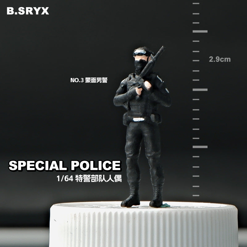 1/64 miniature doll model resin villain car model scene macro photography shooting scene figure