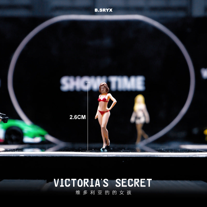 1/64 miniature doll model resin villain car model scene macro photography shooting scene figure