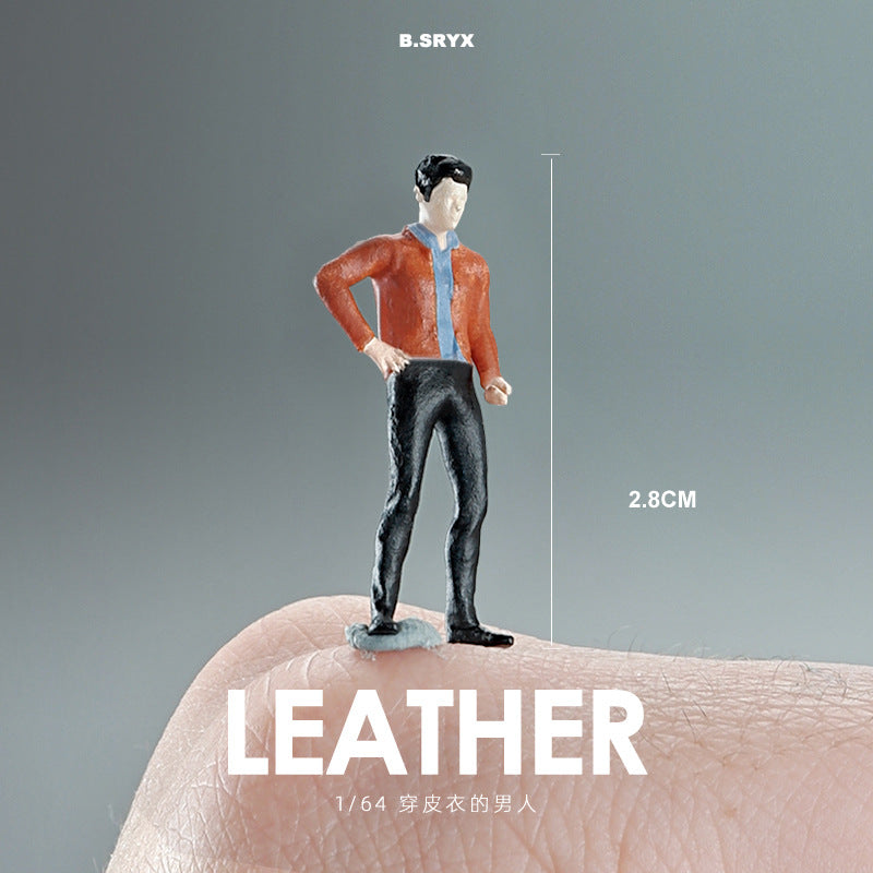 1/64 miniature doll model resin villain car model scene macro photography shooting scene figure