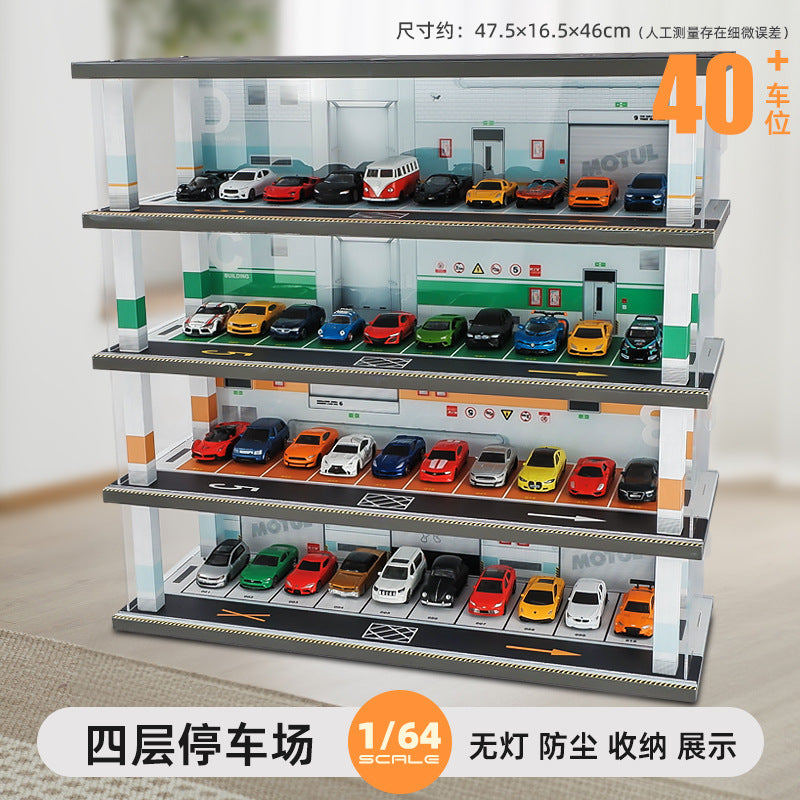 Assembled 1:64 Mini Parking Model WITH LED LIGHT
