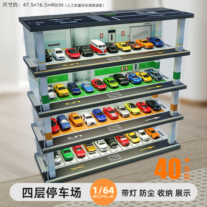 Assembled 1:64 Mini Parking Model WITH LED LIGHT