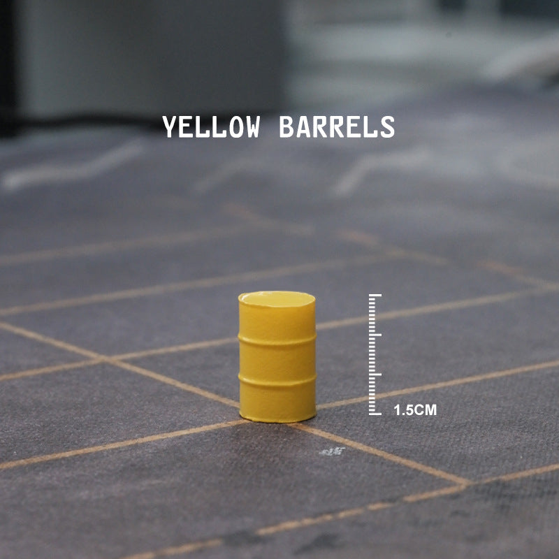 Simulation three-dimensional mini sofa oil drum color accessories miniature doll resin model ornament sand table landscaping props