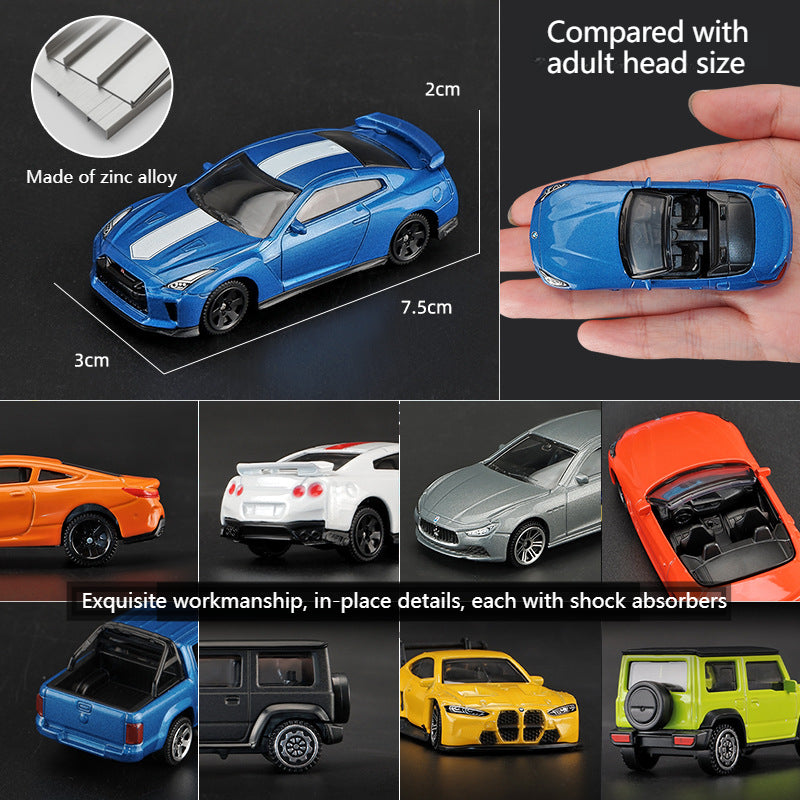 Cross-border 1:64 Rambo Toyota alloy car model simulation mini miniature car toy ornament boy delivery