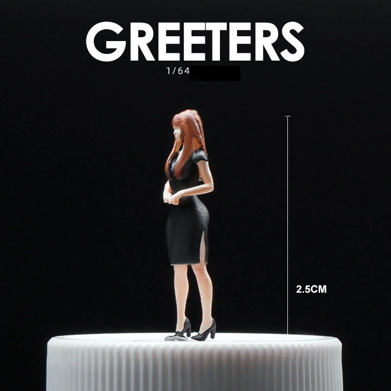 1/64 Simulation doll model miniature toy figure mini villain scene ornament prop sand table matching characters