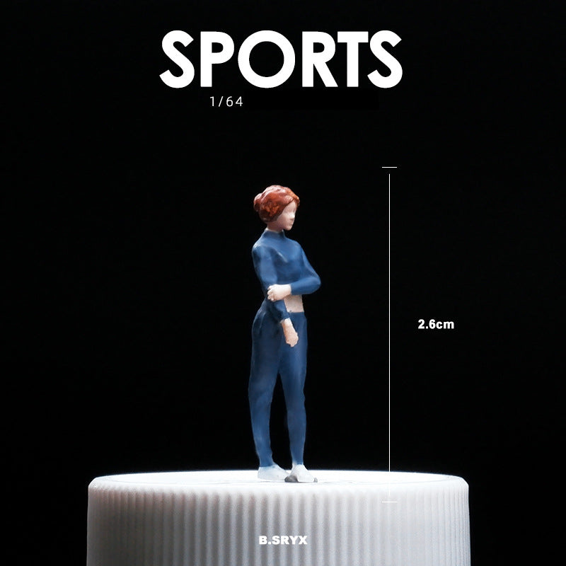 1/64 Simulation doll model miniature toy figure mini villain scene ornament prop sand table matching characters