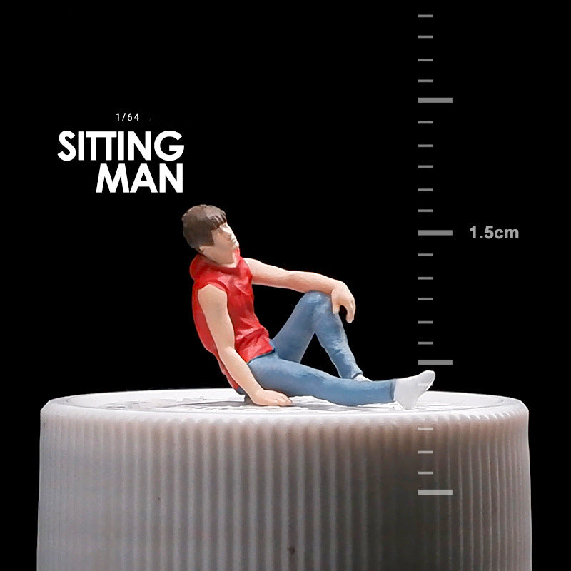 1/64 Simulation doll model miniature toy figure mini villain scene ornament prop sand table matching characters