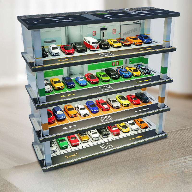 Assembled 1:64 Mini Parking Model WITH LED LIGHT
