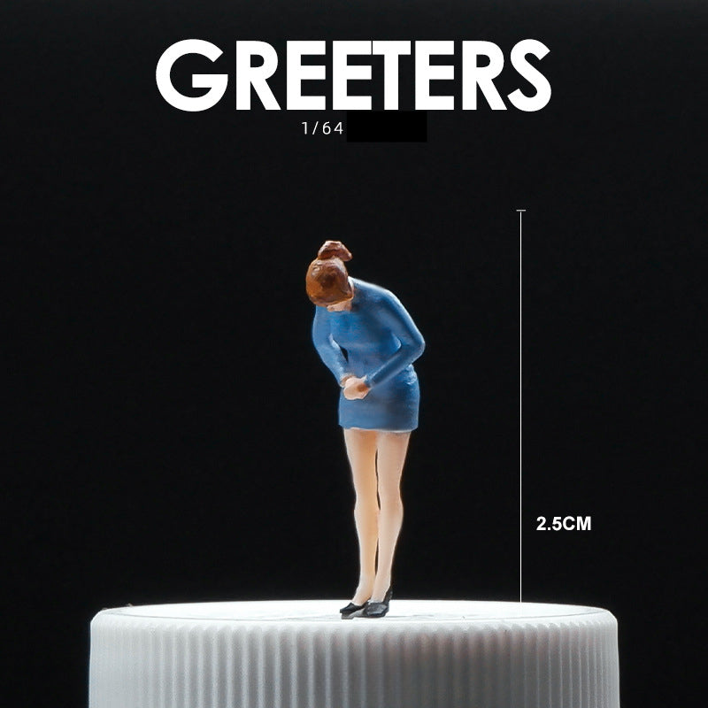 1/64 Simulation doll model miniature toy figure mini villain scene ornament prop sand table matching characters