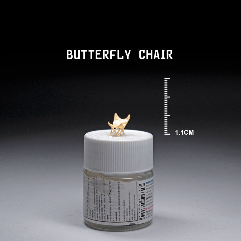 Simulation three-dimensional mini sofa oil drum color accessories miniature doll resin model ornament sand table landscaping props