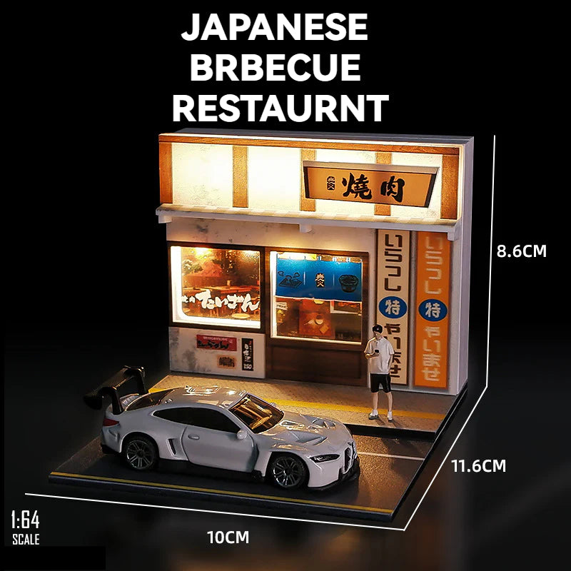 1:64 miniature scene model street scene photography props ornament three-dimensional assembly DIY