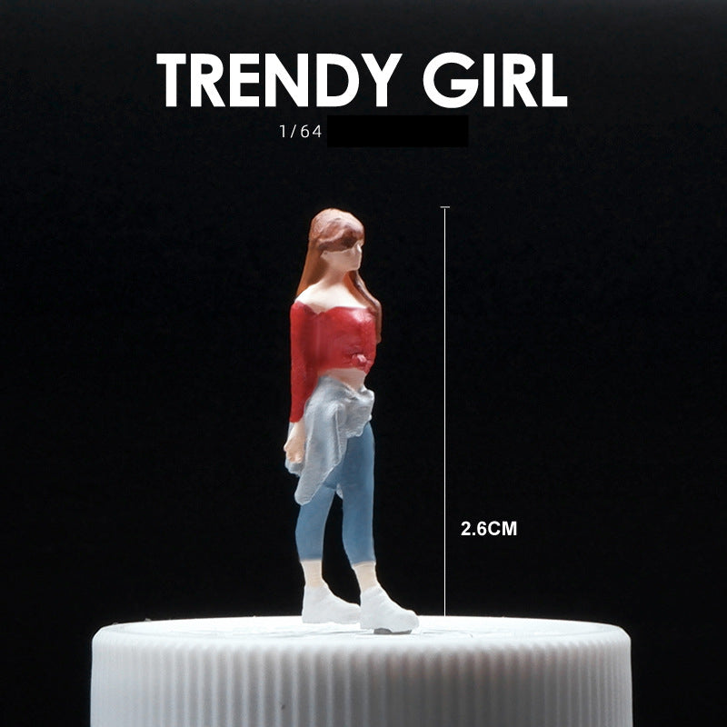 1/64 Simulation doll model miniature toy figure mini villain scene ornament prop sand table matching characters