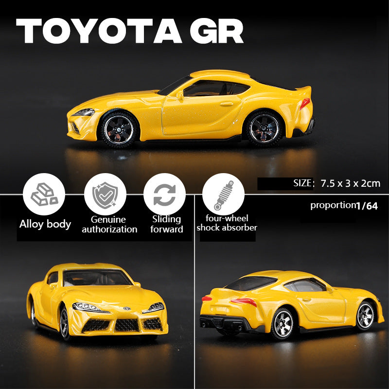 Cross-border 1:64 Rambo Toyota alloy car model simulation mini miniature car toy ornament boy delivery